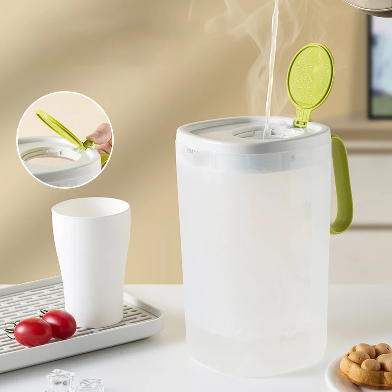 Заводская дешевая кувшин из полипропилена без бисфенола А, измерительная шкала большой емкости для сока, льда, лимона, чая, пластиковый кувшин для холодной воды с крышкой с фильтром