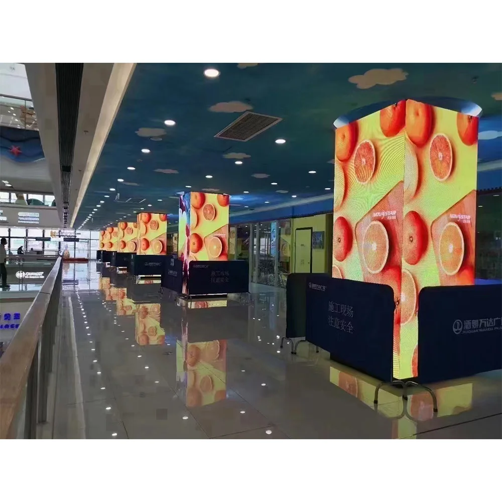 P19 19Mm P1.9 P2.6 2.6Mm 4K Indoor Fixed Led Screen 90 Degree Right Angle Corner Led Video Wall Custom Ceilings Led Display