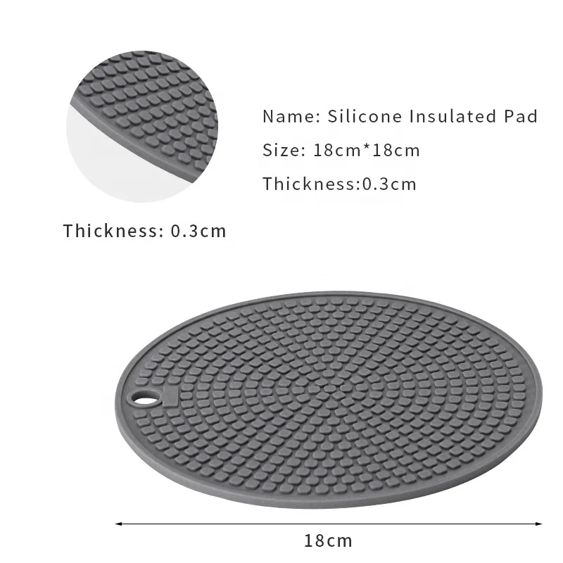 Household Heat Resistant Non-slip Insulation Table Mat Silicone Mat Pot Holder Modern Sustainable Silicone Coaster Mats & Pads