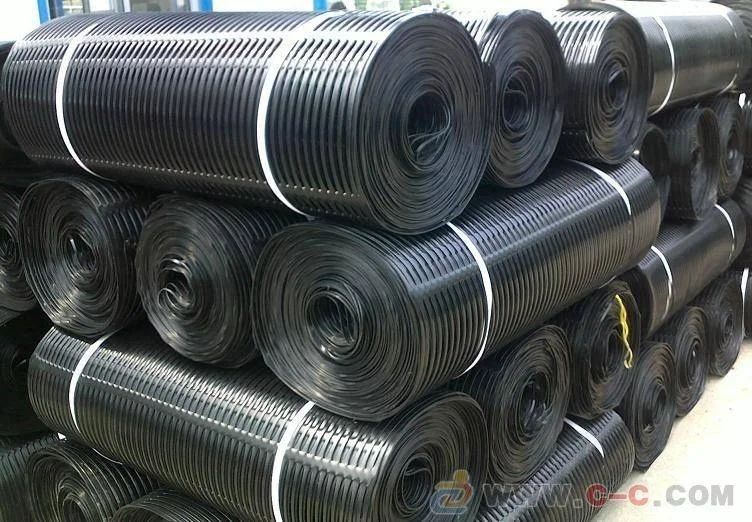 unixial PE geogrid 120kNwith high tensile strength for soil reinforcement