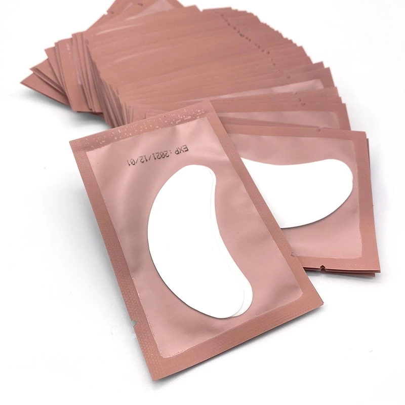 High quality glue eyelash extensions patchs under eye pads parche de ojo de hidrogel
