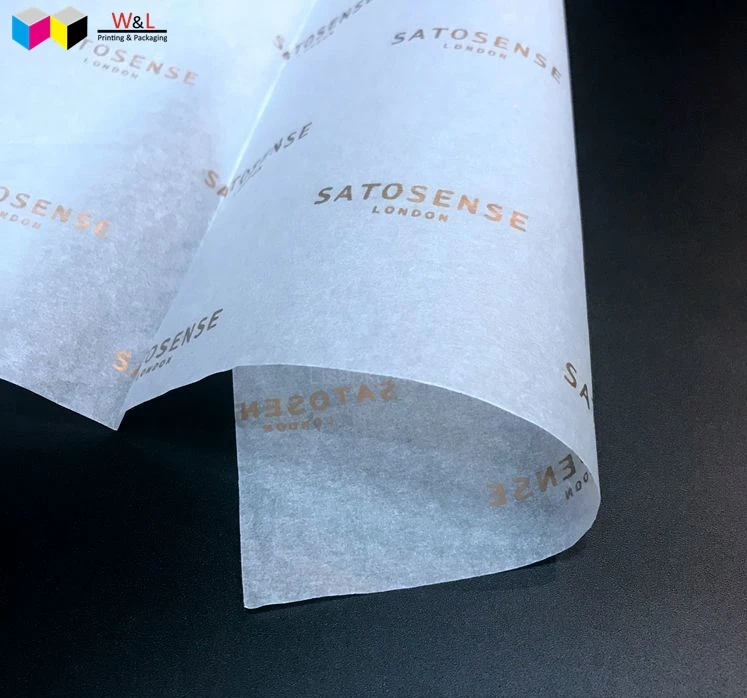 
personalized printing gold pantone printed food grade parchment greaseproof foodstuff wrapping paper 