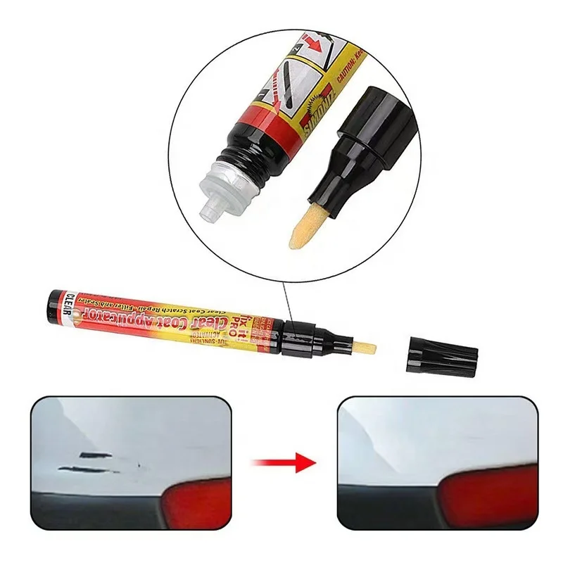 Automobile Paint Pen Car Scratch Repair Fix It Pro Clear Coat Applicator with Aluminum Tube