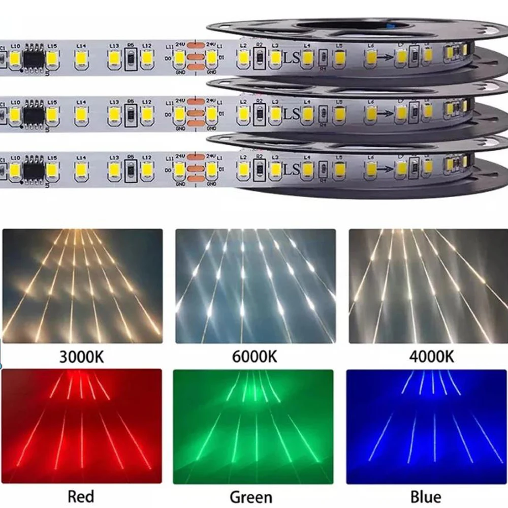 WS2811 2835SMD 24V DC Running Water LED Stripe Flowing Light Wireless Controller Flexible Lamp Ribbon 120Leds/M