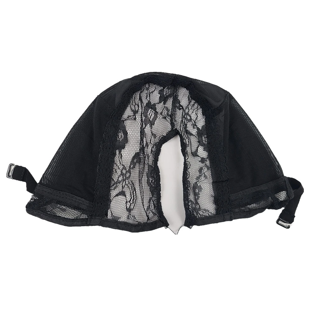 Wholesale Custom Adjustable Closure Mono Ventilated Glueless Headband Spandex Net Mesh Dome Full Lace Wig Caps for Making Wigs