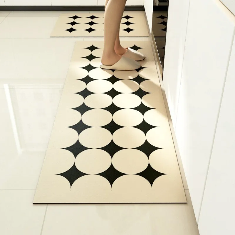 thick Non-slip anti fatigue 2 Pieces Kitchen Mats set Non Skid Washable Kitchen Runner rugs for floor