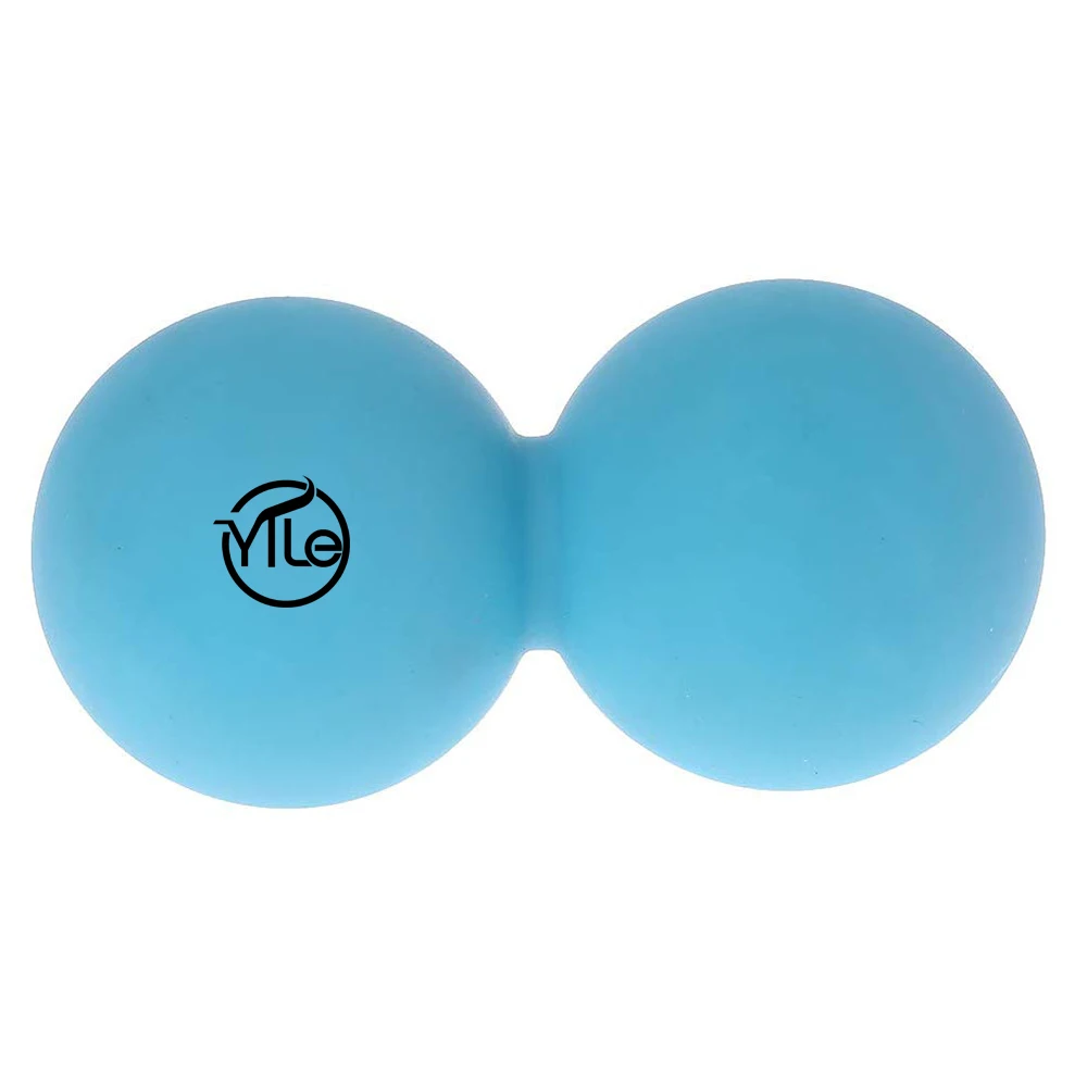 Custom logo peanut Silicone foot hand fascia massage lacrosse balls wholesale