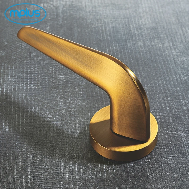 Modern home living room door pull handle zinc alloy door handle gold wooden bedroom door hardware handle