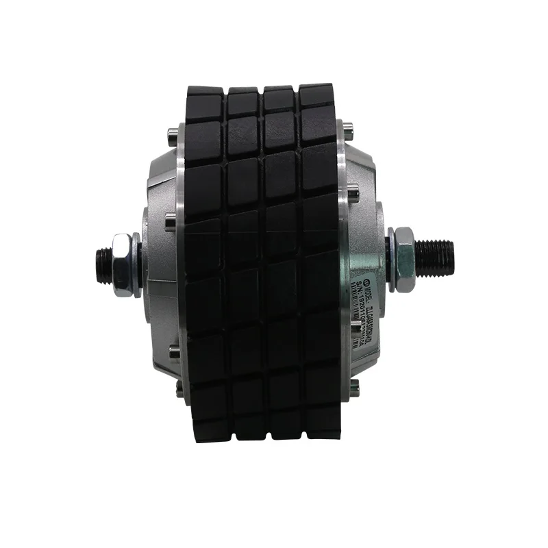 ZLTECH high performance 4.5inch 24V 200W 300RPM 150kg load IP54 1024 PPR encoder electrical driver wheel hub motor for robot