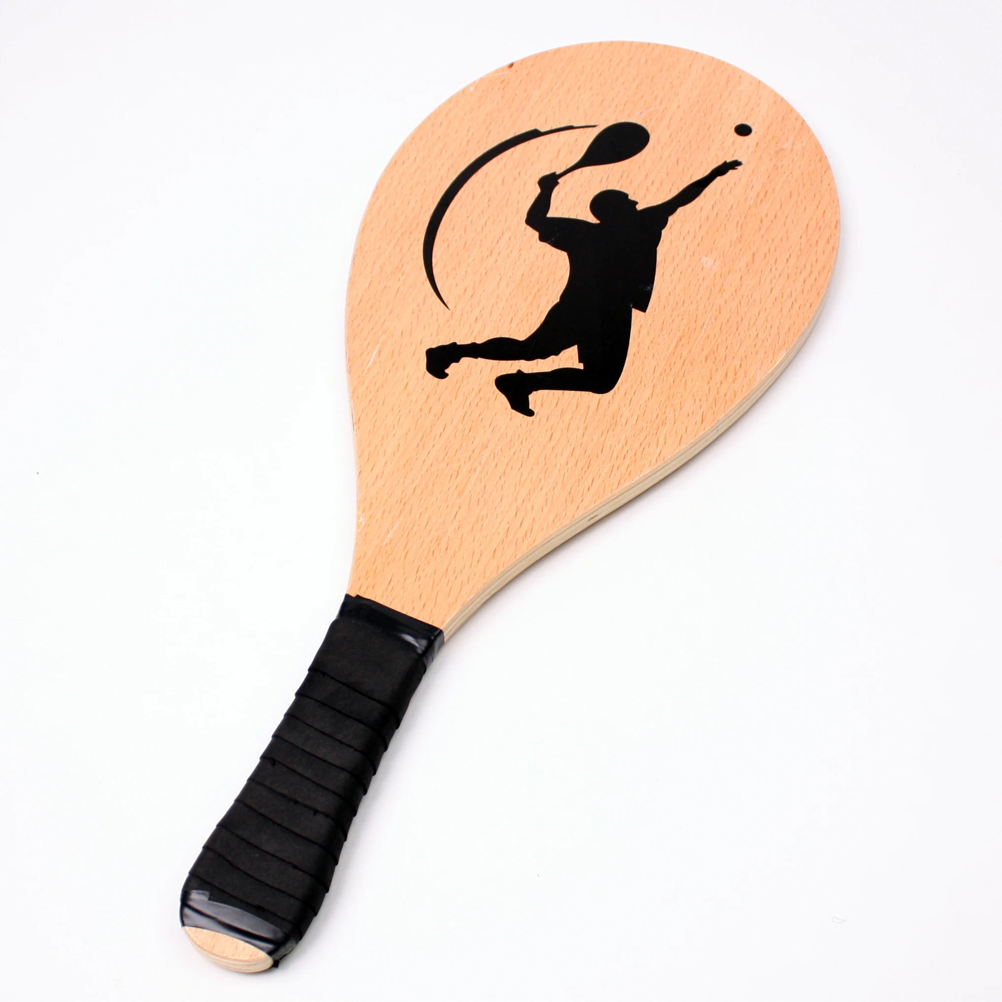 wholesale outdoor game and beach tennis racket set wood beach tennis racket with ball