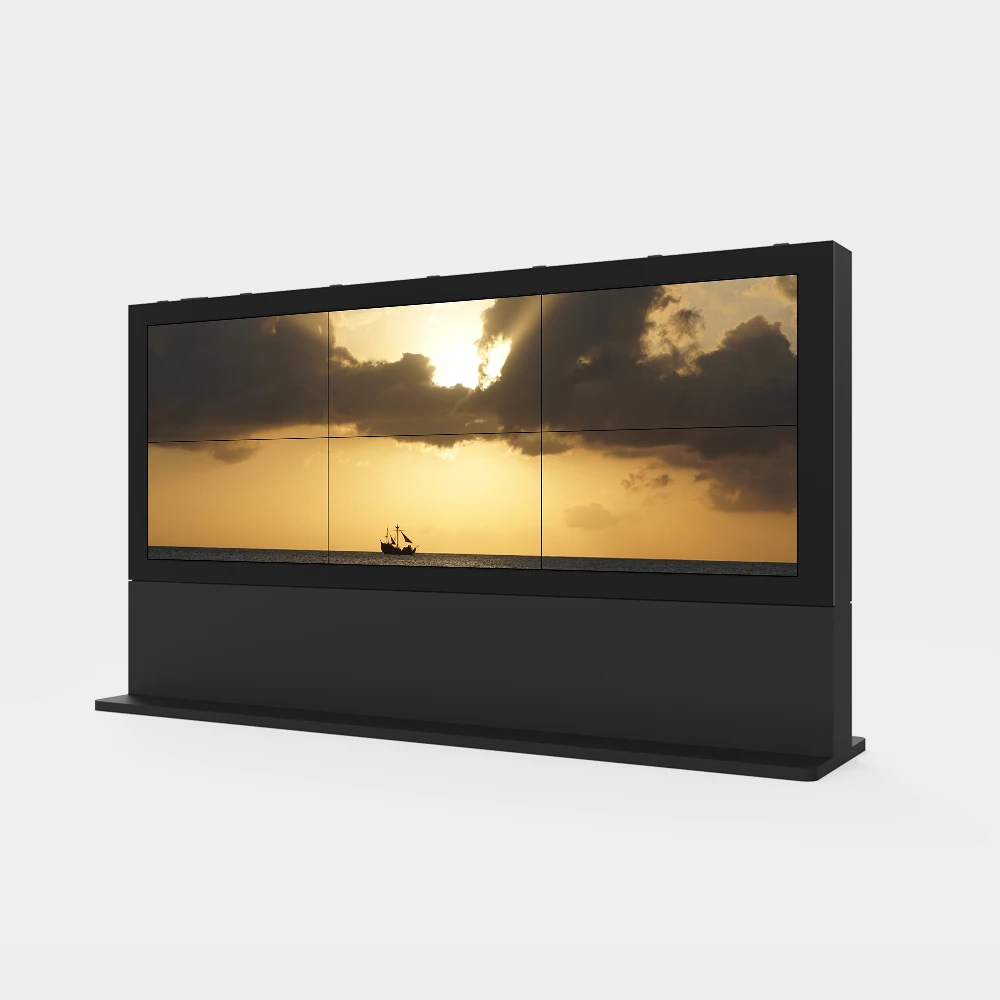 Рекламный экран комплексное решение (2x3 горизонтальный и вертикальный) с высокой яркостью 55 дюймов для большого экрана дисплея