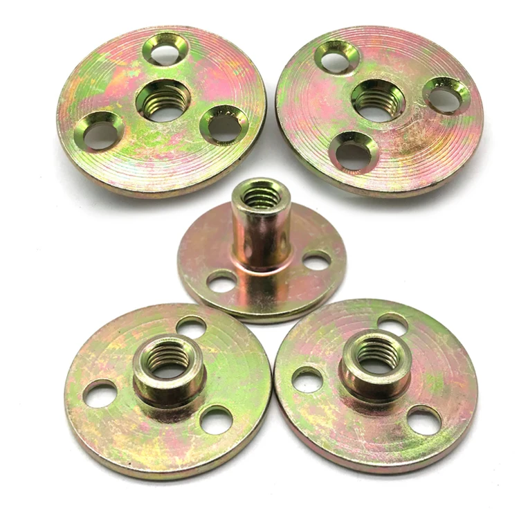 
Wholesale Customized Size Three Holes Furniture Nut Claw T Nuts with Steel 
