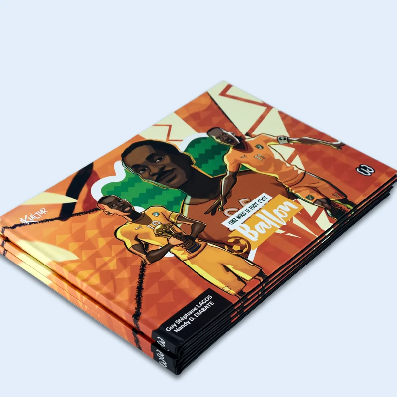 2024 Good Quality Customize Children Educational Hardcover Comic Football Story Books Printing For Kids