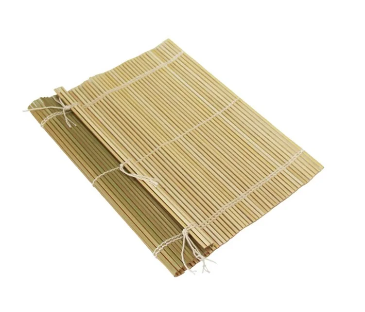 24cmand 27cm Green Bamboo Round rolling Sushi Mat Factory Supply High Quality Low Price Sushi Roll Bamboo Sushi Rolling Mat