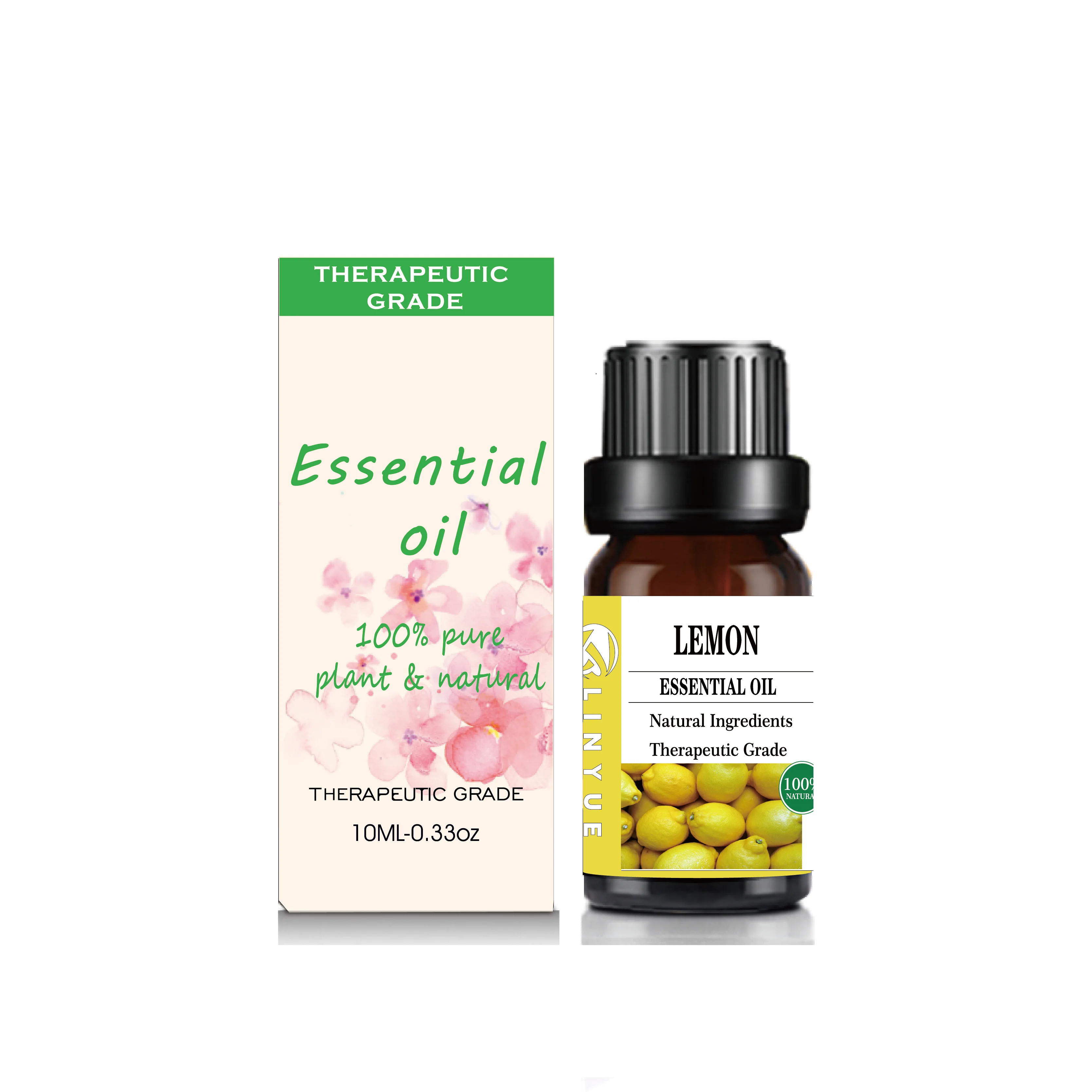 100% pure & natural lemon essential oil single color box aromatherapy for diffuser skin candle perfume ect