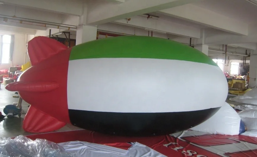 Custom made inflatable PVC airship helium blimp outdoor inflatable blimp for sale Custom logo flying inflatable hot air balloon