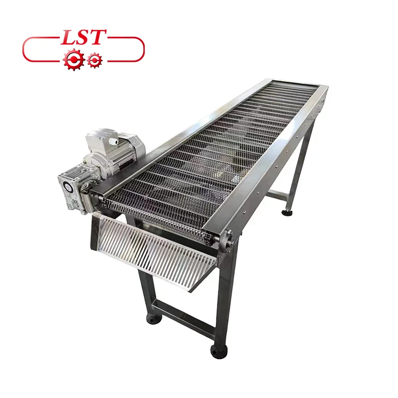 LST production line conveyor belt system with photoelectric strainless steel conveyors