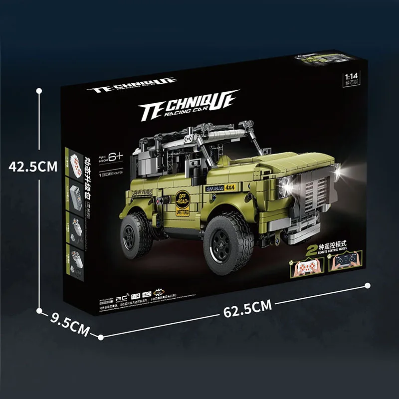 1358 шт. Новый RC range rover строительный блок игрушечный автомобиль