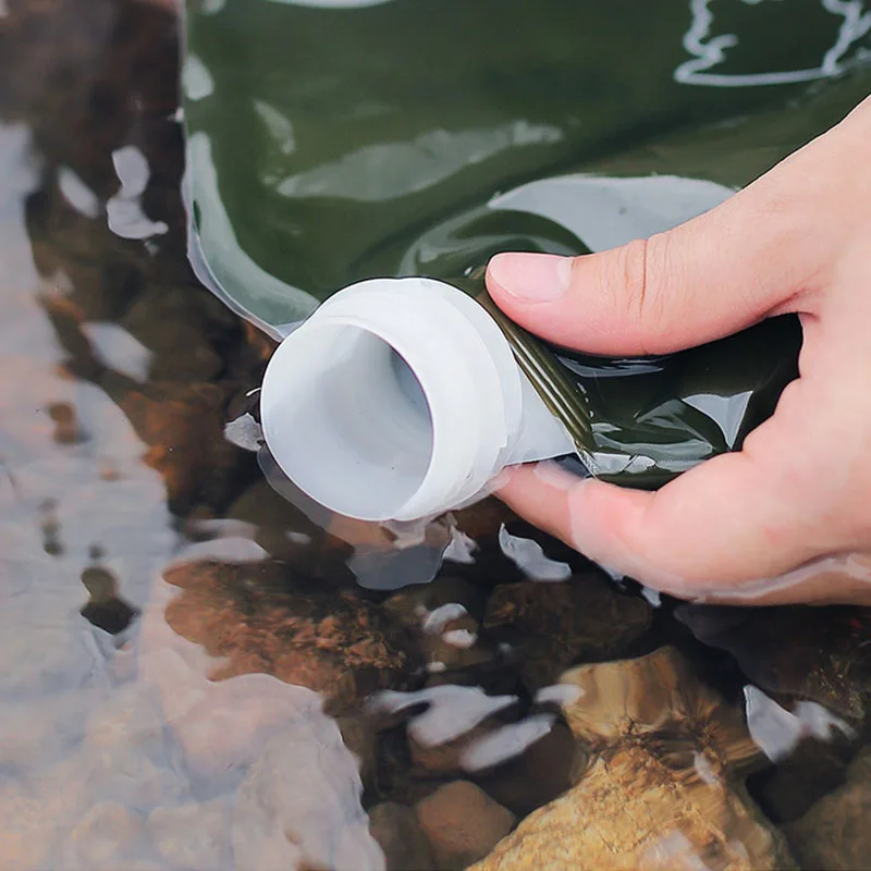 7.5L Collapsible Water Storage Carrier Portable Water Container with Spigot,Camping Water Bag