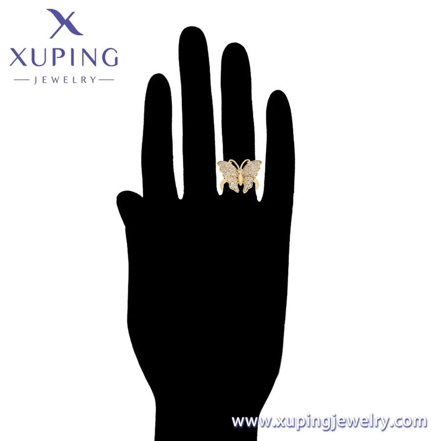 A00916728 xuping jewelry Korean popular exquisite animal series butterfly diamond 14K gold color jewelry set