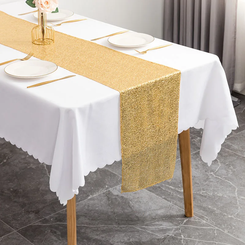 Modern Dining Sequin Table Runner for Party Wedding Decorations