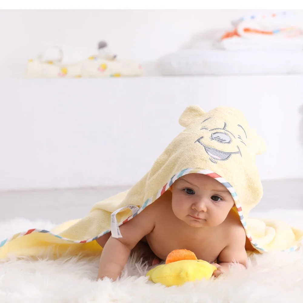 Towel Cotton Hooded Beach 100% Bathrobes Boy Fleece Girl Romper Mat Rompers for Baby Blanket with Hood Bamboo Travel Woven Plain