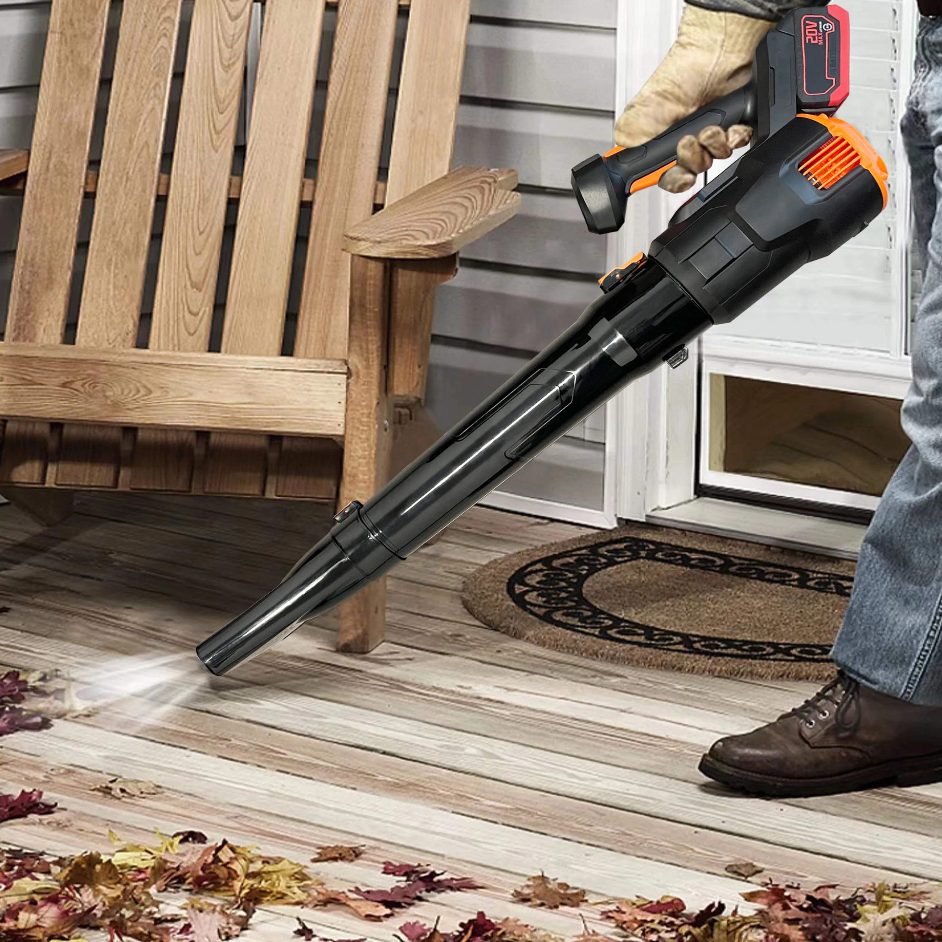 Speed Battery Powered Snow Blower Customizable Cordless Snow Leaf Blowers