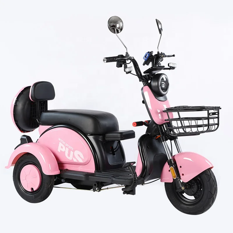 Highlight headlights three wheel comfortable armrest tricicle electric tricycle