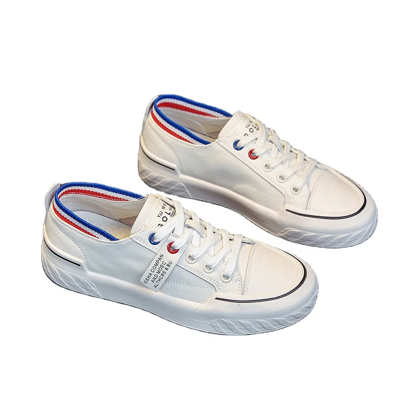 HN7020New Design Thick Sole Breathable Pure White Sneakers Shoes Comfort Casual Shoes for Women