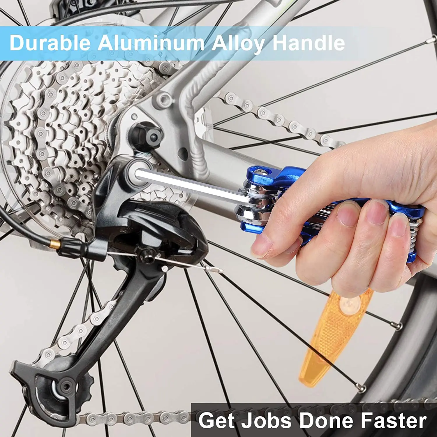 8 шт., Набор торцевых ключей из хром-ванадиевой стали