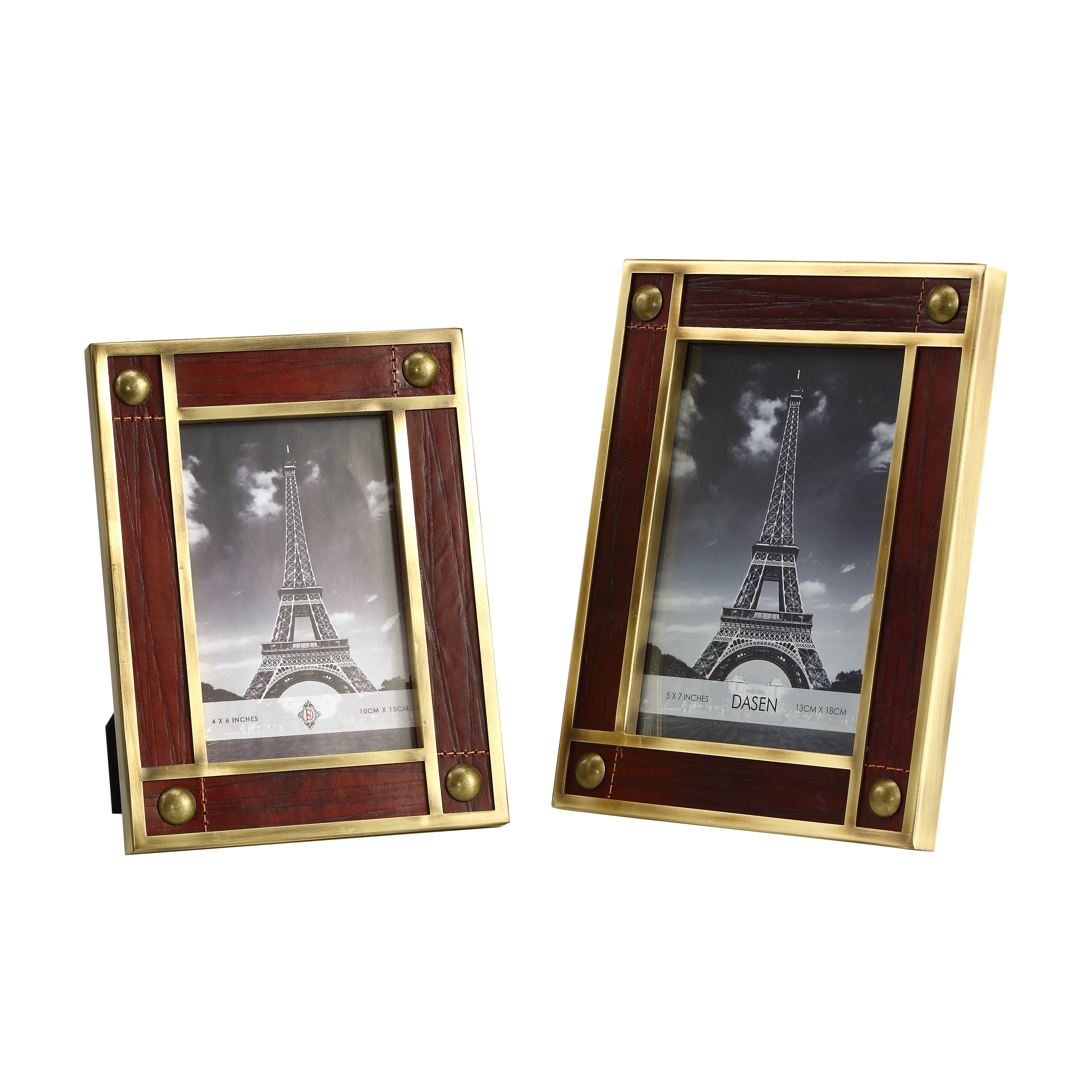 
Modern minimalist creative leather photo frame display 6 inch 7 inch European style home decoration desktop picture frame decora 