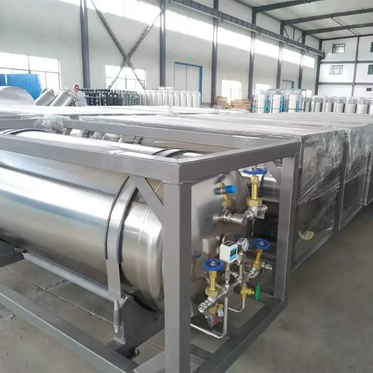 Good price 499L dewar flask lng cryogenic canister in Russia