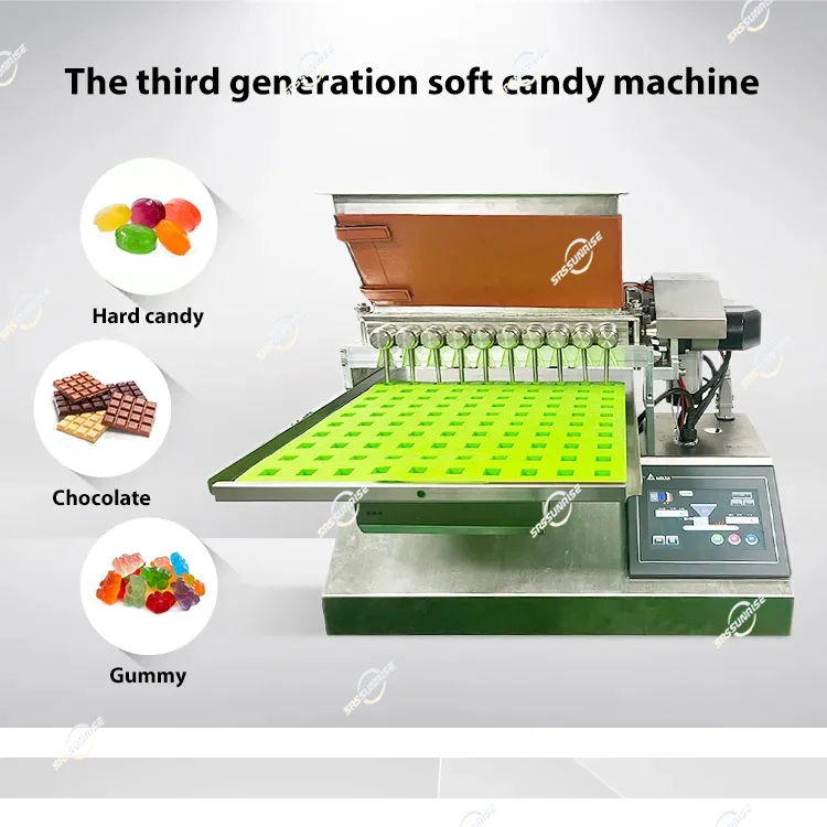 Automatic Desktop Gummy Jelly Hard Candy Chocolate Making Depositing Machine