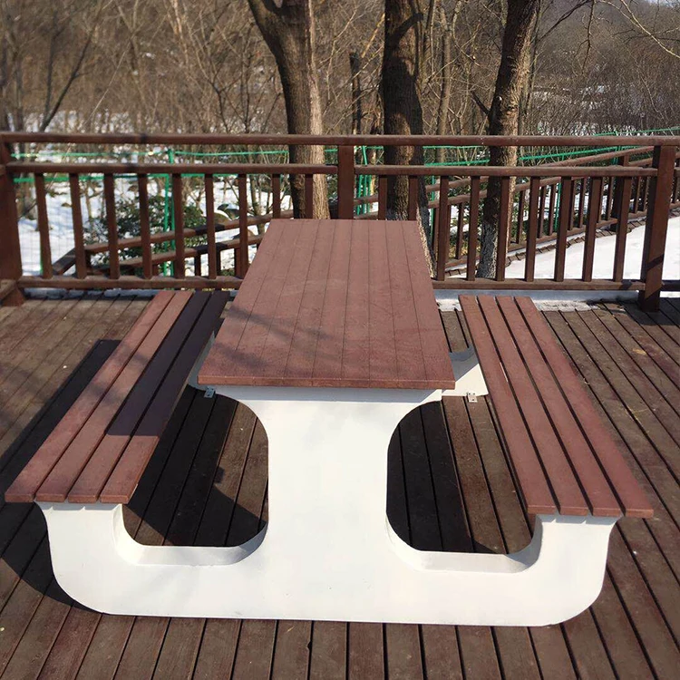 China factory Wood Material and Outdoor Furniture General Use wooden picnic table and chairs