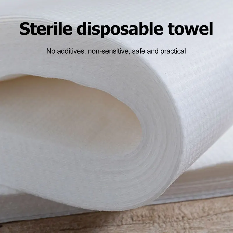 100 pcs per bag  Disposable towel  paper towel  68 GSM  Disposable Biodegradable Beauty Salon  Disposable Spa Towels