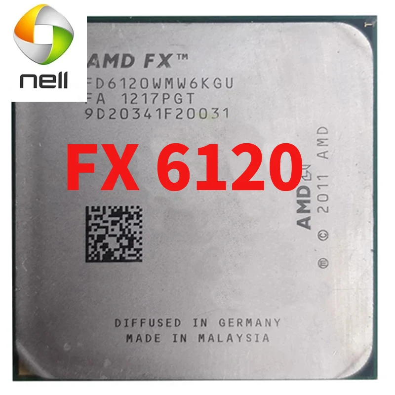 Четырехъядерный процессор AMD FX серии FX-6120 FX 6120 3,5 ГГц FD6120WMW6KGU Socket AM3 +