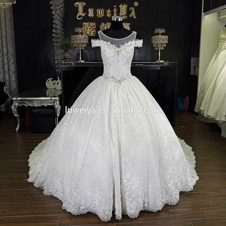 2020 новый стиль бальное платье свадебное платье кружева свадебное платье для невесты