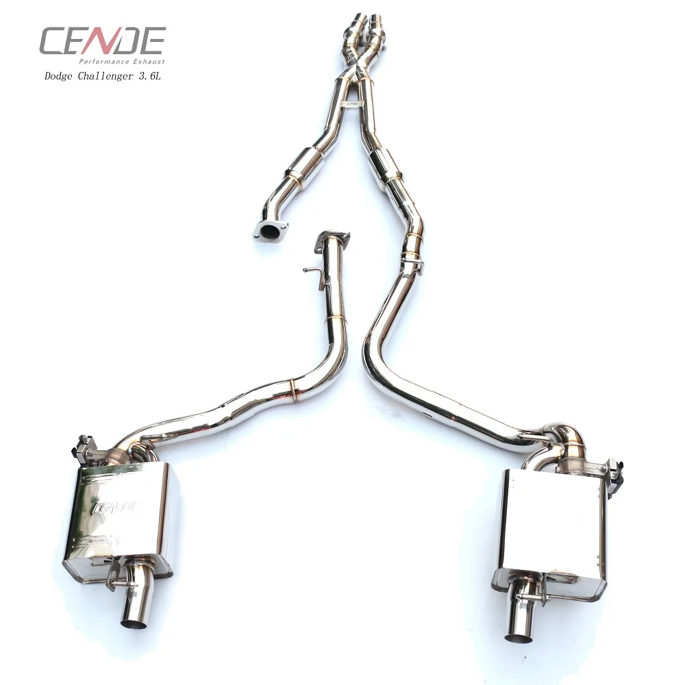 High Grade Stainless Catback Exhaust with Cutout Valve for DODGE Challenger exhaust