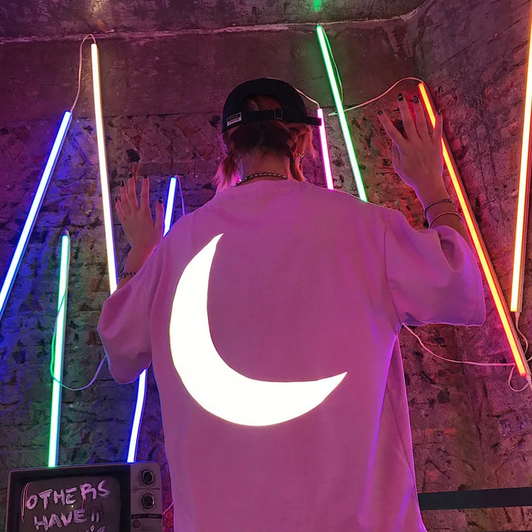 Fashionable design glow in the dark luminous heat transfer printing for jacket luminous heat transfer label iron on patch