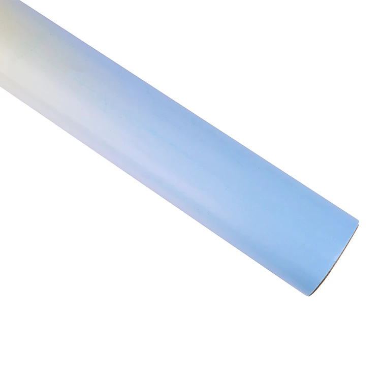 
Factory Wholesale Personality Design Ins Pink Blue Gradient Gift Wrapping Paper Roll 