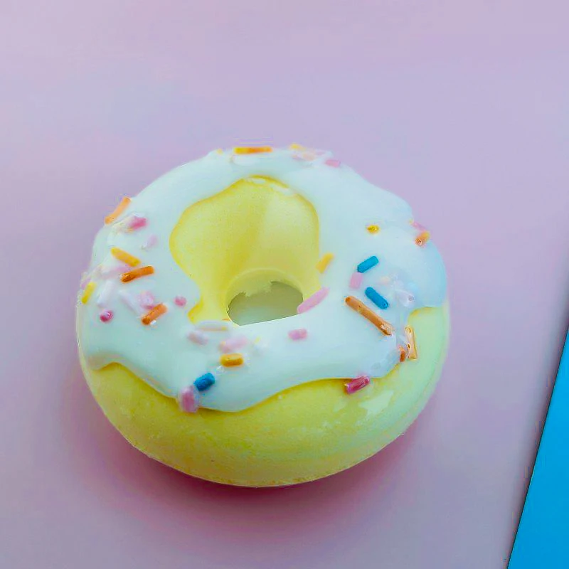 OEM bath bomb manufacturers kid bath fizzies 100% natural ingredients organic Explosive salt ball donut spa bath bomb set