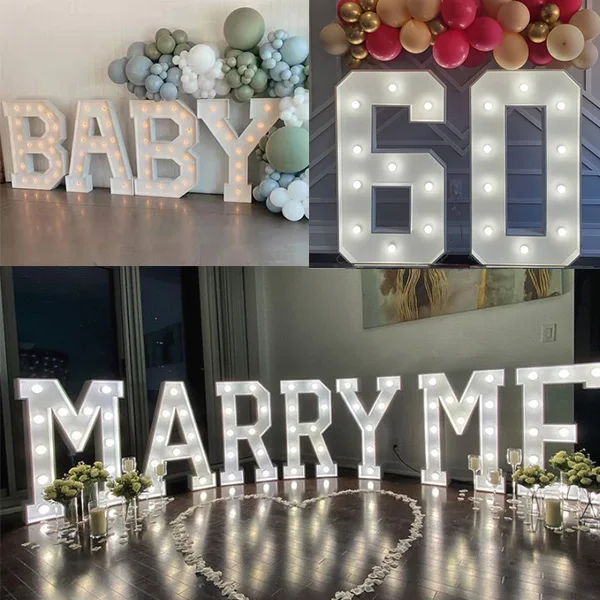 electronic signs 3ft 4ft 5ft marquee numbers led letters baby room marquee letter light party event sign
