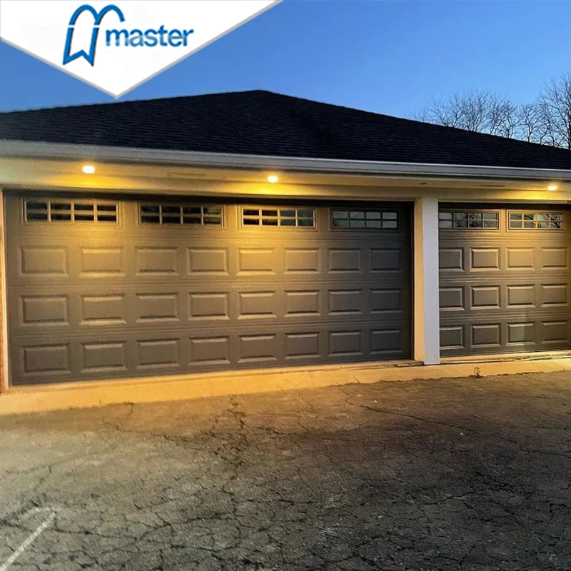 Customized Professional Sectional Overhead Garage Door Sandwich Construction Garage Door for Homes