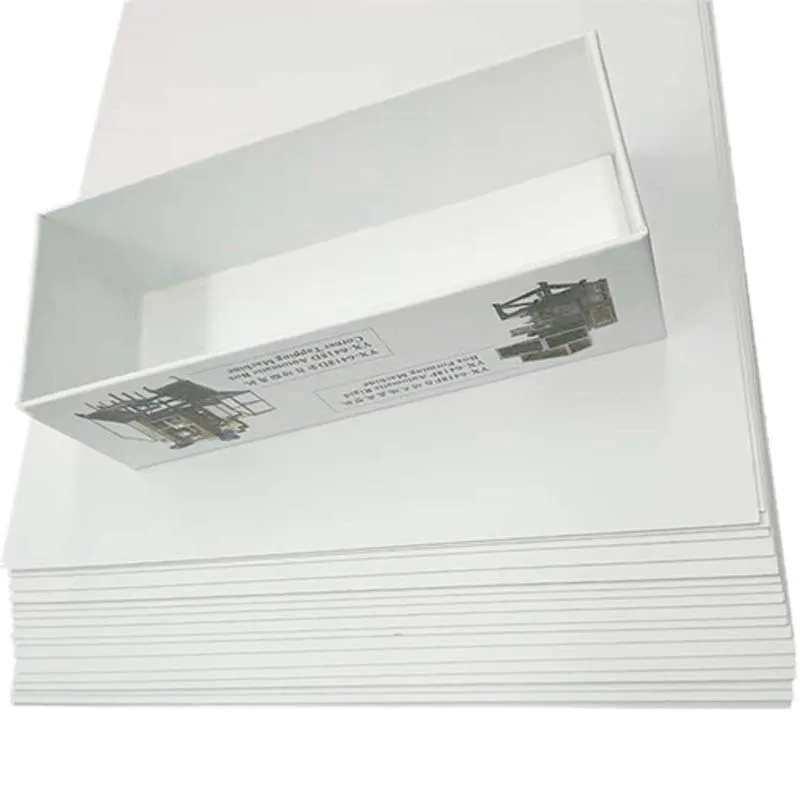 Two Side Coated 450gsm White Back Duplex Board Paper Sheet for Package Boxes