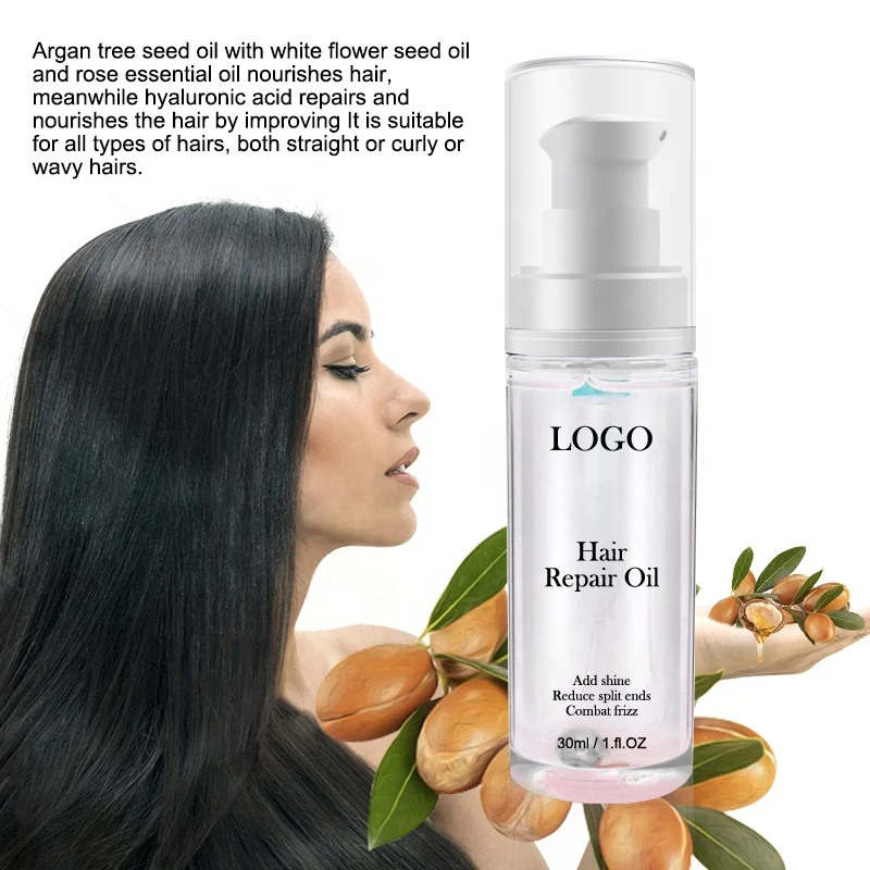 Argan Hair Oil Serum for Frizz Control Shine Smoothing Dry Damage