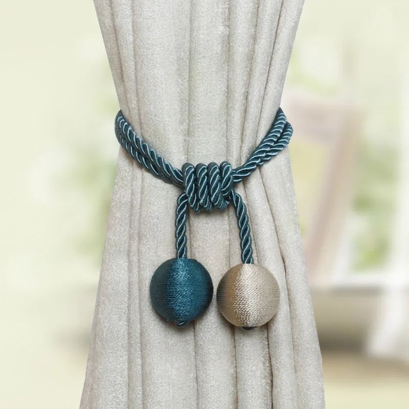 New type of curtain bandage no punching installation curtain buckle fashion modern curtain binding rope