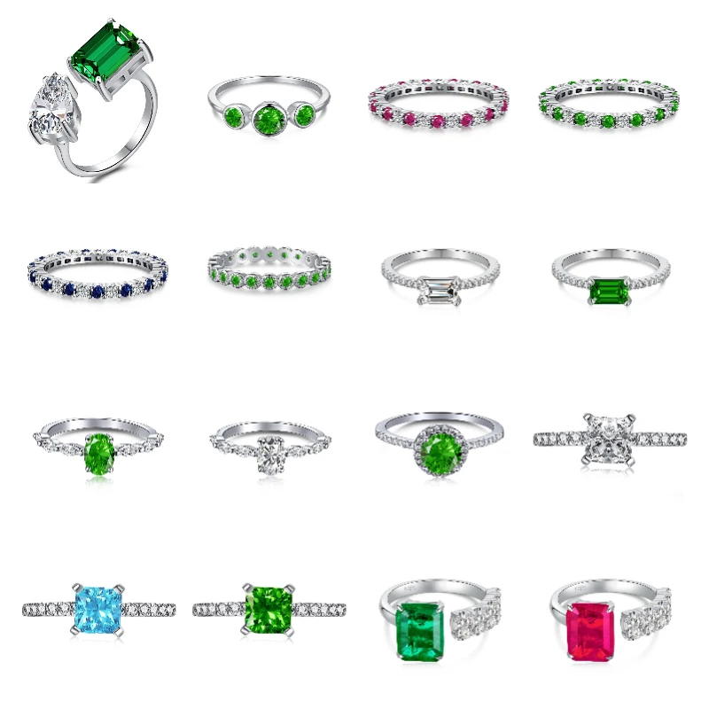 Luxury jewelry Certified Fine Jewelry Romantic S925 Custom Ring  CZ Mossanite VVS Moissanite Stone for Special Occasions