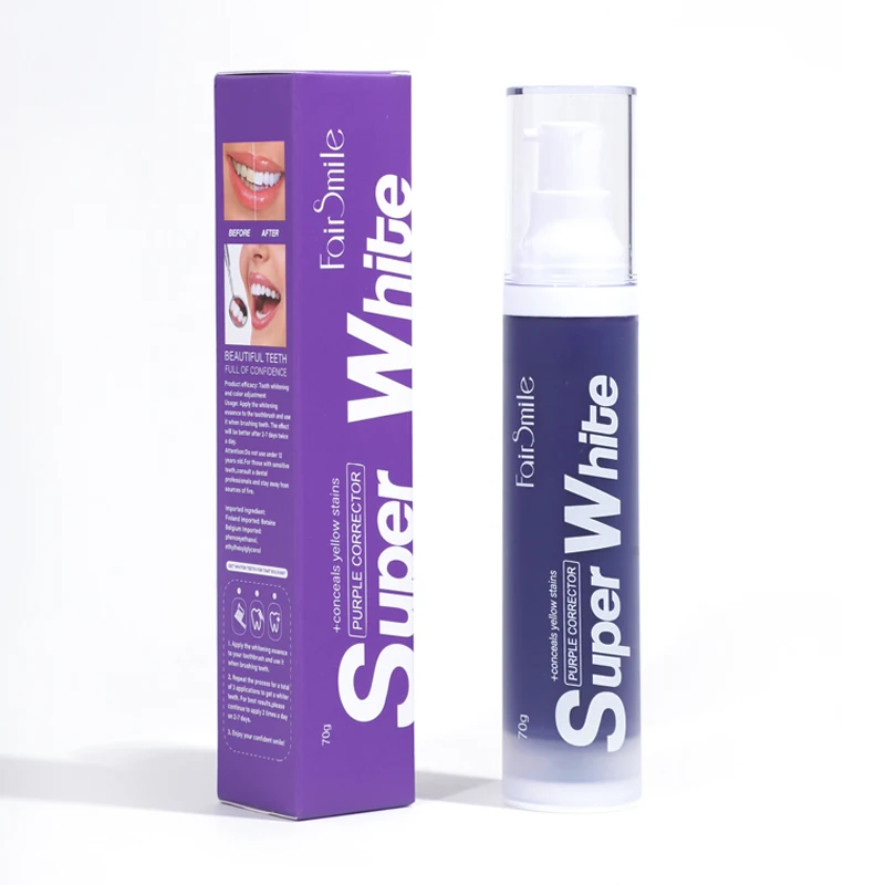 Custom V34 Color Corrector Teeth Whitening Purple toothpaste