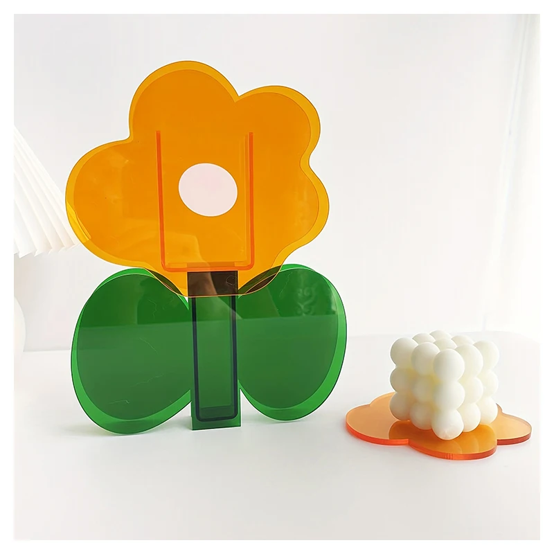 Modern Designs Home Table Decorative Book For Flowers Snowglobe Large Clear Floor Vases Flower Acrylic Vase