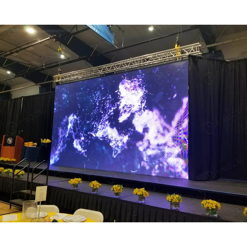 Led Screen 3.9 With Processor System Pixel Indoor In Turkey Stage Video Wall Complete Package P2.6 Converting Displays